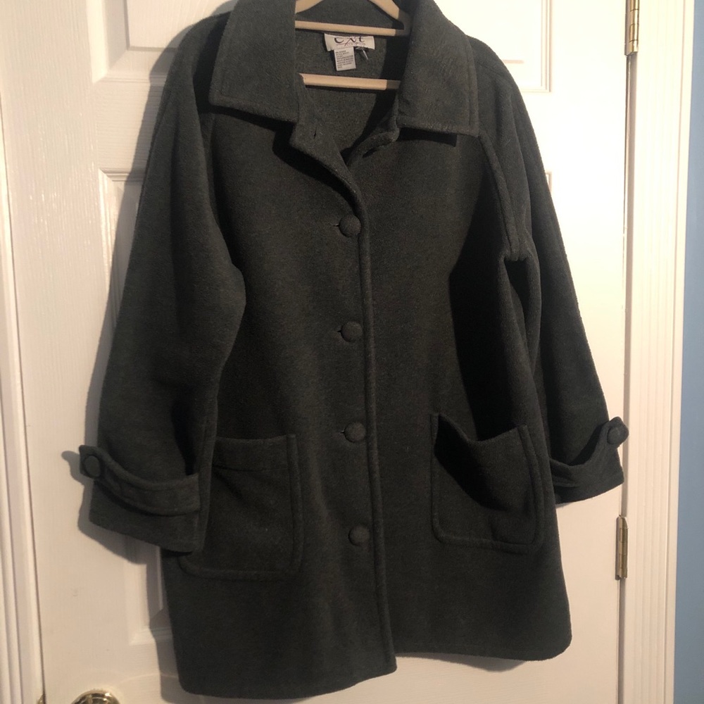 Grey fleece jacket